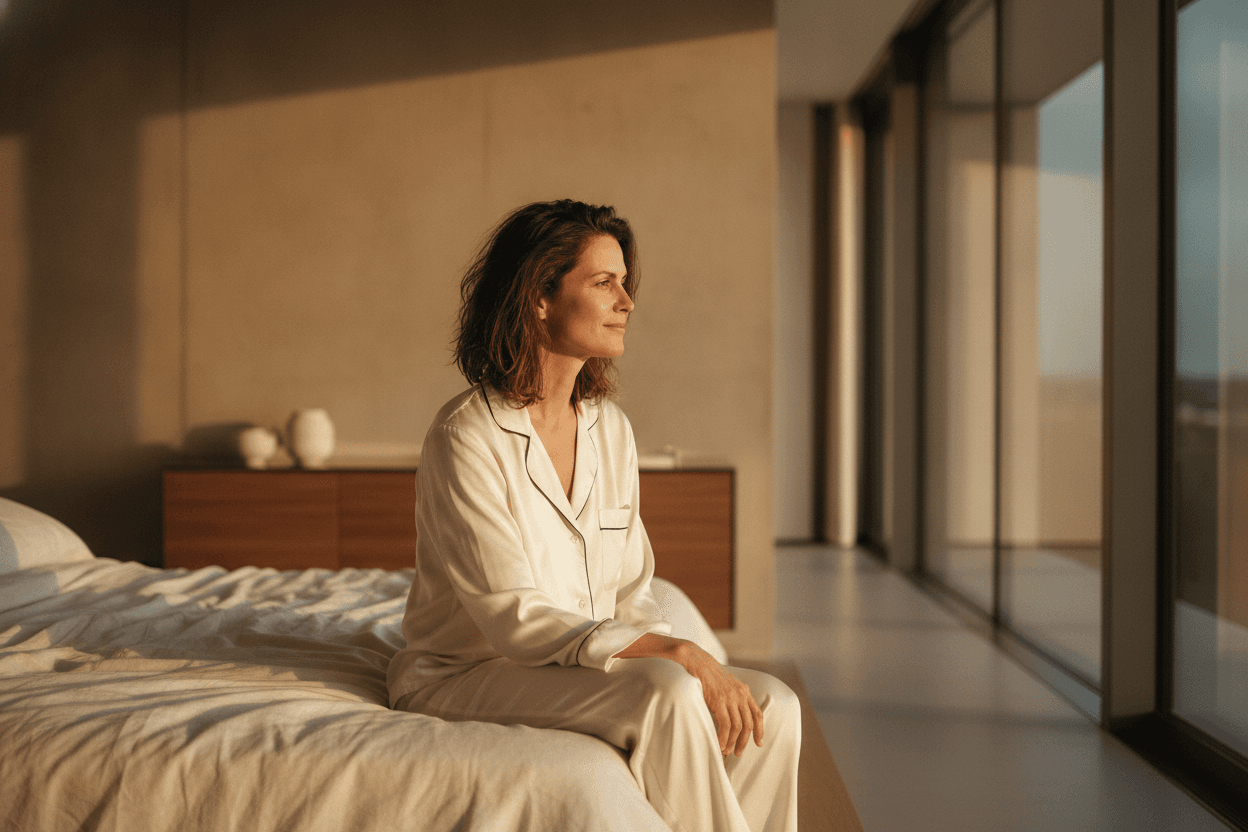 A person on a hormone-care program
